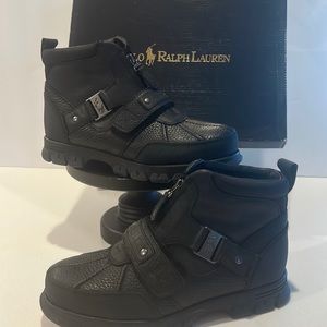 Polo by Ralph Lauren Black Leather Boots